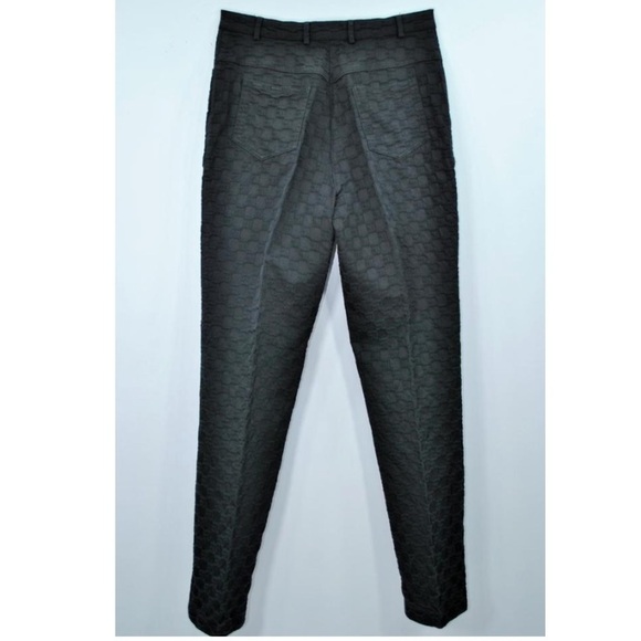St. John Sport Marie Gray Essentials black jacquard textured pants size 4 - Picture 3 of 5